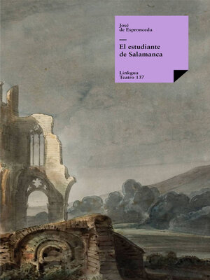 cover image of El estudiante de Salamanca
